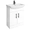 Venice 665mm Gloss White Vanity Unit + Toilet Package  Profile Large Image