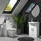 Venice 665mm Gloss White Vanity Unit + Toilet Package Large Image