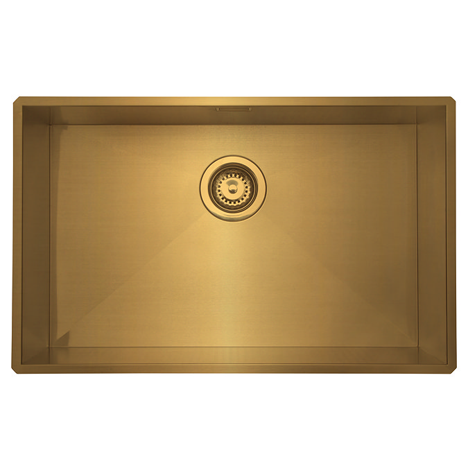 Venice 730 x 430mm Brushed Brass 1.0 Undermount Kitchen Sink + Waste