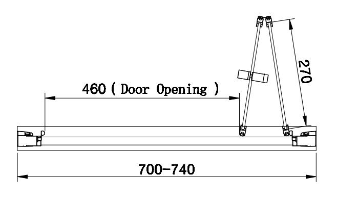 Venice 760 x 1900 Bi-Fold Shower Door