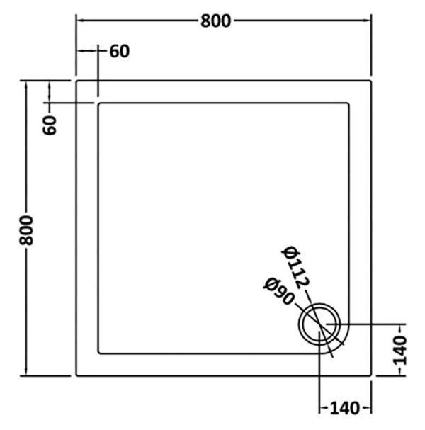 Venice 800 x 800mm Pivot Door Shower Enclosure + Pearlstone Tray