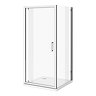 Venice 800 x 800mm Pivot Door Shower Enclosure + Pearlstone Tray