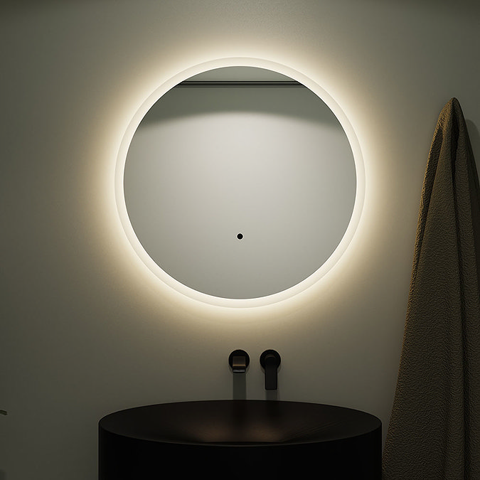 Venice 800mm Round LED Illuminated Anti-Fog Bathroom Mirror  Feature Large Image