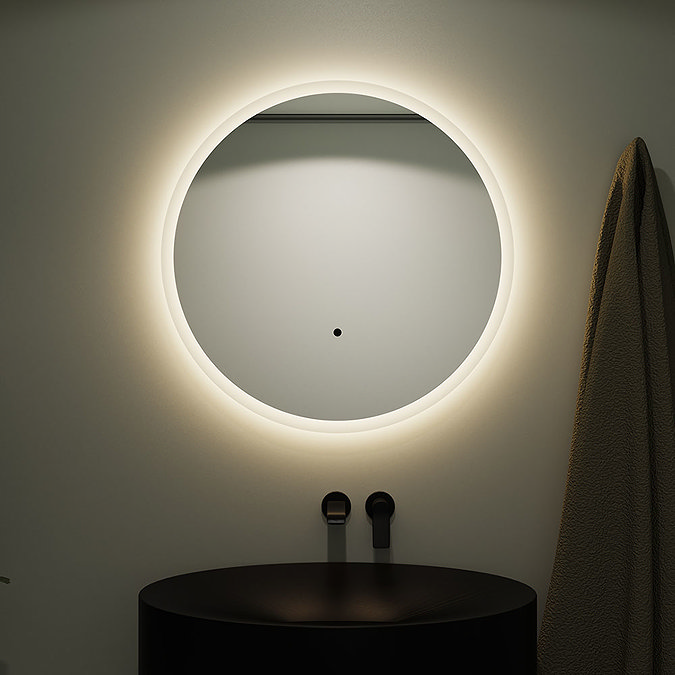 Venice 800mm Round LED Illuminated Anti-Fog Bathroom Mirror Feature Large Image