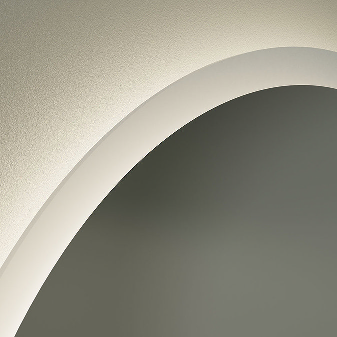 Venice 800mm Round LED Illuminated Anti-Fog Bathroom Mirror In Bathroom Large Image