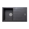 Venice 860 x 500mm Granite Gunmetal 1.0 Bowl Kitchen Sink with Drainer + Waste