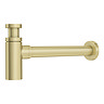 Venice 900 Wall Hung Basin with Brushed Brass Towel Rail Frame inc. Tap + Bottle Trap  Standard Larg