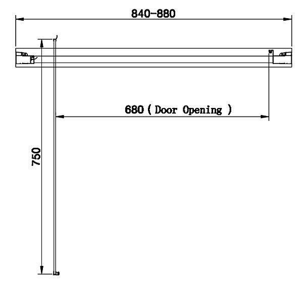 Venice 900 x 1900 Pivot Shower Door