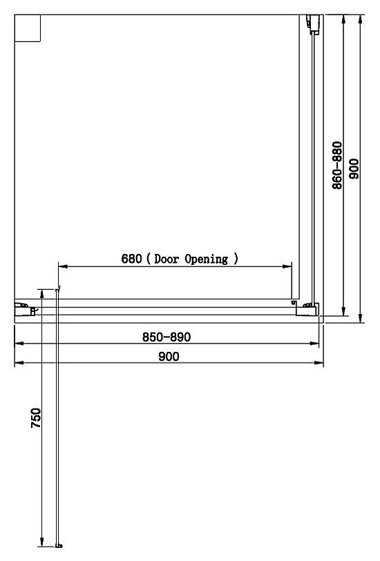 Venice 900 x 900mm Pivot Door Shower Enclosure + Pearlstone Tray