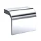 Venice Abstract 600mm Grey Vanity Unit - Wall Hung 2 Drawer Unit with Chrome Square Drop Handles Fe