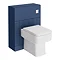 Venice Abstract Blue Complete Toilet Unit w. Pan, Cistern + Polished Chrome Flush Large Image