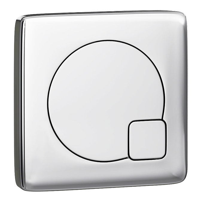 Venice Abstract Grey Complete Toilet Unit w. Pan, Cistern + Polished Chrome Flush Feature Large Ima