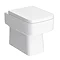 Venice Abstract Grey Complete Toilet Unit w. Pan, Cistern + Polished Chrome Flush additional Large