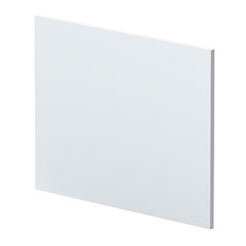 Venice Abstract / Urban Satin White L-Shaped End Bath Panel - 700mm Large Image