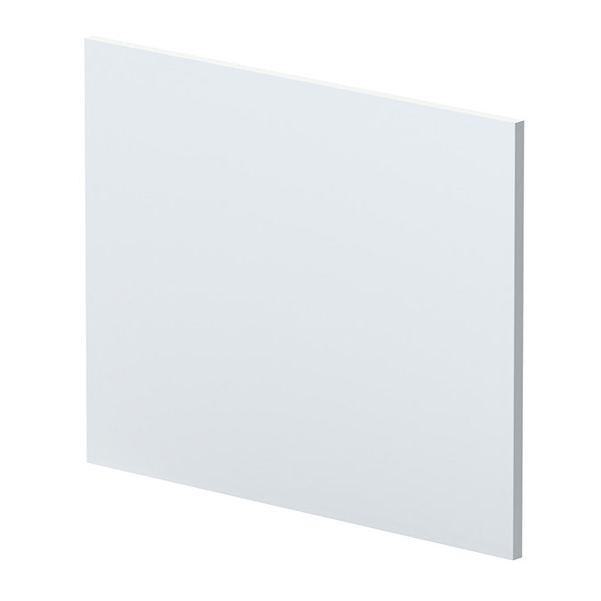 Venice Abstract / Urban Satin White L-Shaped End Bath Panel - 700mm Large Image