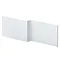 Venice Abstract / Urban Satin White L-Shaped Front Bath Panel - 1700mm Large Image