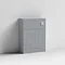Venice Abstract WC Unit - Grey - 600mm Profile Large Image