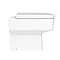 Venice Abstract White Complete Toilet Unit w. Pan, Cistern + Polished Chrome Flush  Profile Large Im