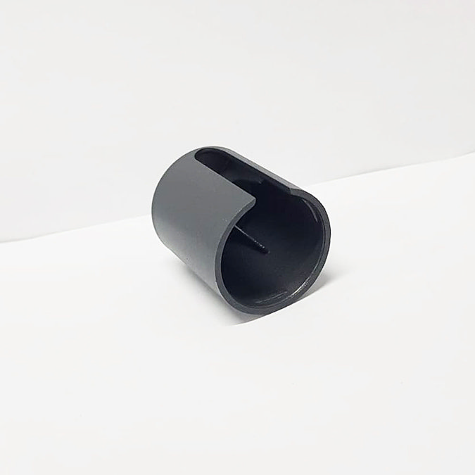 Venice Anthracite Cover Cap for Towel Rail Heating Elements Feature Large Image