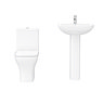 Venice Bathroom Suite with 1600 Thin-Edge Freestanding Bath