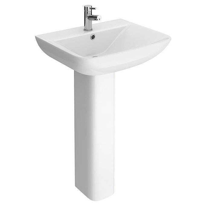 Venice Bathroom Suite with 1600 Thin-Edge Freestanding Bath