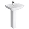 Venice Bathroom Suite with 1600 Thin-Edge Freestanding Bath