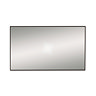 Venice Black 1200 x 700mm Rectangular Mirror Large Image