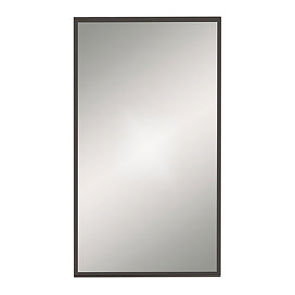 Venice Black 400 x 700mm Rectangular Mirror Large Image