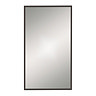 Venice Black 400 x 700mm Rectangular Mirror Large Image