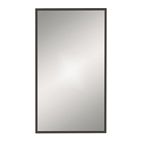 Venice Black 400 x 700mm Rectangular Mirror Large Image