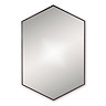 Venice Black 500 x 750mm Hexagonal Mirror Large Image