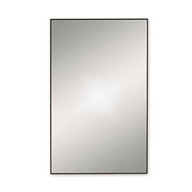 Venice Black 500 x 800mm Rectangular Mirror Medium Image