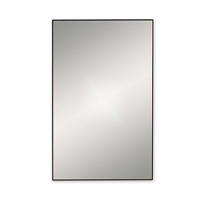 Venice Black 500 x 800mm Rectangular Mirror Large Image