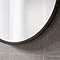 Venice Black 600mm Round Mirror Profile Large Image