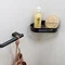 Venice Black Corner Shower Basket Profile Large Image