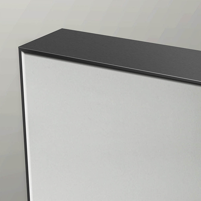 Venice Black Frame 1000 x 700mm Rectangular Mirror Feature Large Image