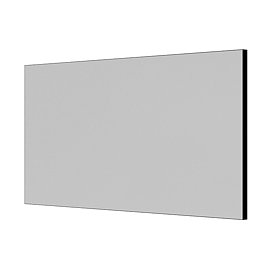 Venice Black Frame 1400 x 700mm Rectangular Mirror Large Image
