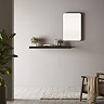 Venice Black Frame 500 x 750mm Rectangular Mirror  In Bathroom Large Image