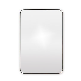 Venice Black Frame 500 x 750mm Rectangular Mirror Large Image