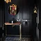 Venice Black Frame 750mm Round Mirror  Profile Large Image