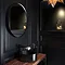 Venice Black Frame 750mm Round Mirror  Feature Large Image