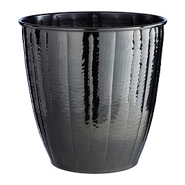 Venice Black Nickel Hammered Waste Bin