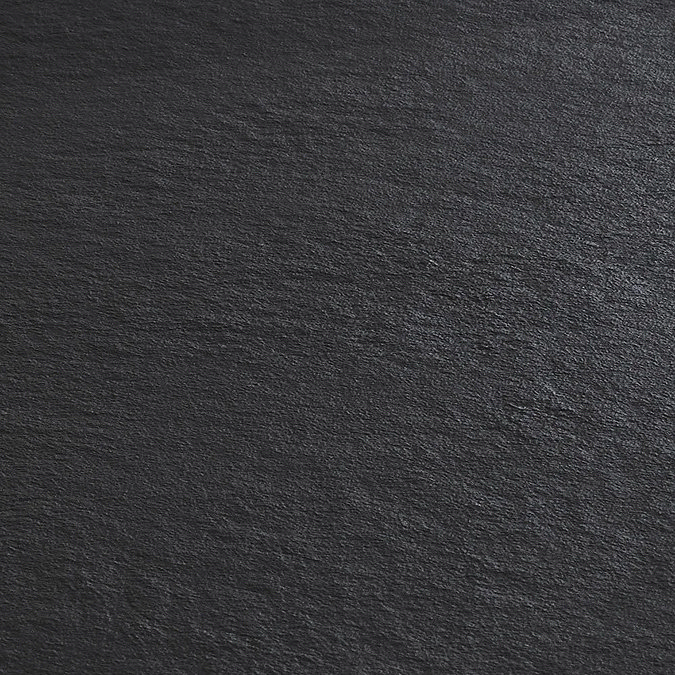 Slate 700 Venice Black Slate Effect Rectangular Shower Tray 1200 x 700mm with ...