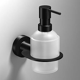 Venice Black Wall Mounted Soap Dispenser Medium Image