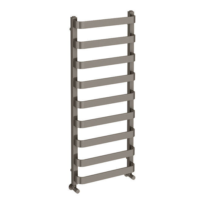 Venice Brushed Black Nickel Designer Heated Towel Rail (500 x 1200mm)