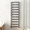 Venice Brushed Black Nickel Designer Heated Towel Rail (500 x 1500mm)  Profile Large Image