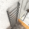 Venice Brushed Black Nickel Designer Heated Towel Rail (500 x 1500mm)  Feature Large Image