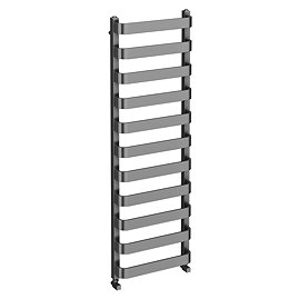 Venice Brushed Black Nickel Designer Heated Towel Rail (500 x 1500mm)