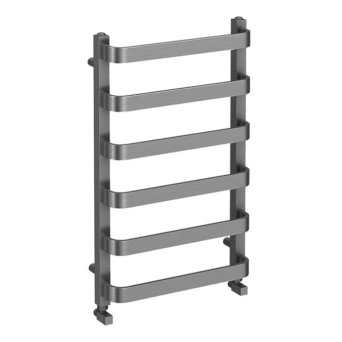 Venice Brushed Black Nickel Designer Heated Towel Rail (500 x 800mm)