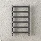 Venice Brushed Black Nickel Designer Heated Towel Rail (800 x 500mm)  Profile Large Image